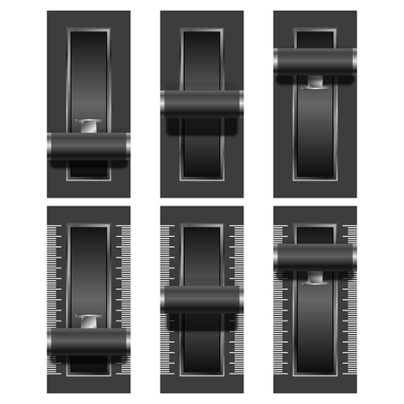 Switch button set. Vector Illustrationのイラスト素材