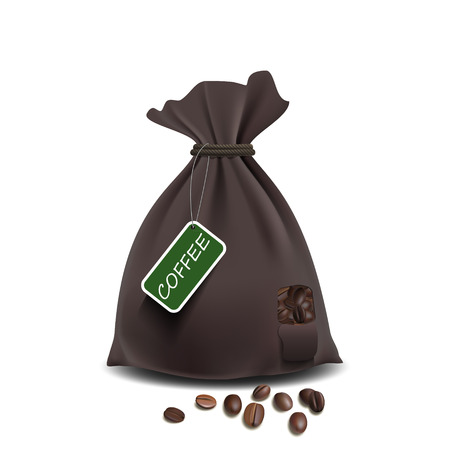 Bag of coffee. Vector illustrationのイラスト素材