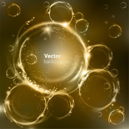 Vector glossy bubbles. Abstract backgroundのイラスト素材