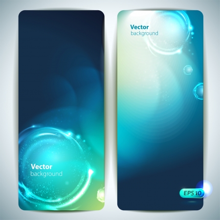 Set of abstract vector banners のイラスト素材