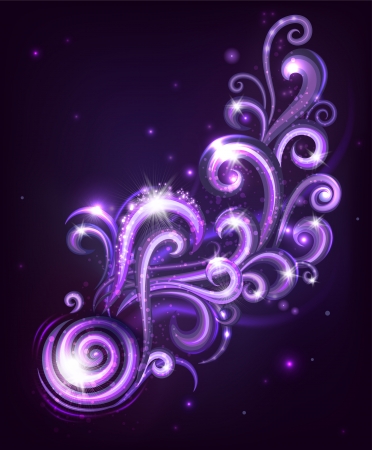 Decorative abstraction with swirls  Vector illustration のイラスト素材