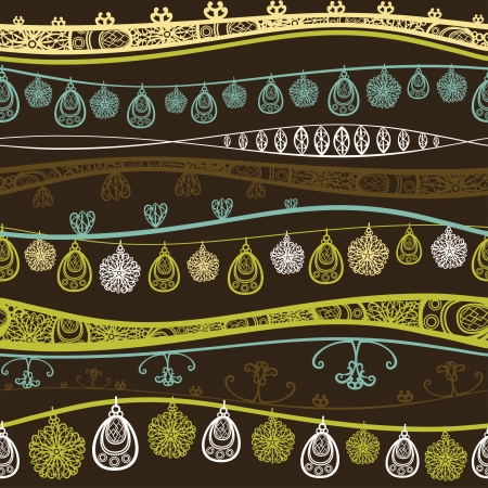 Seamless pattern with cute ornament  のイラスト素材