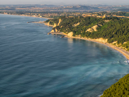 Conero coast, Numana, Marche, Italyの写真素材