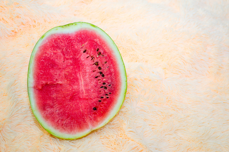 Watermelon on a light background.の写真素材