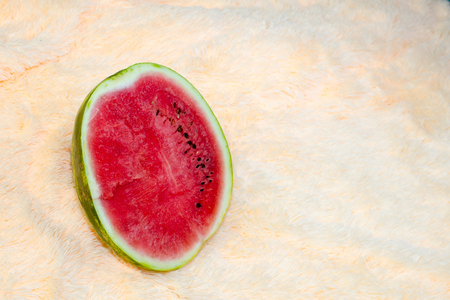 Watermelon on a light background.の写真素材
