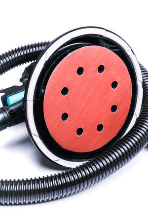 Electric grinder on a white backgroundの写真素材