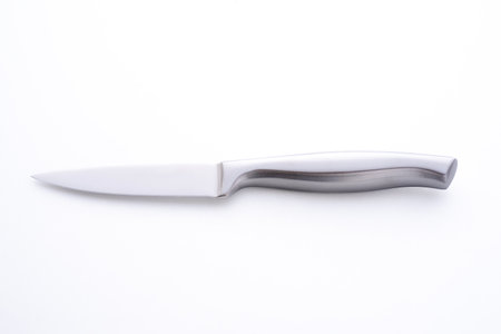 knife on white background. kitchen knife on white background. kitchen knife.の写真素材