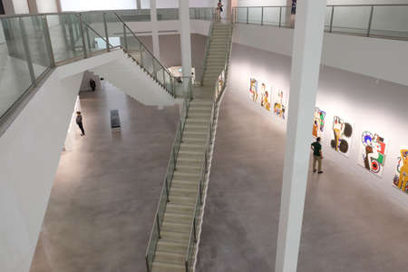 Interior of Berlinische Galerie located in Kreuzberg. It is a museum of modern art, in Berlin. Germanyのeditorial素材
