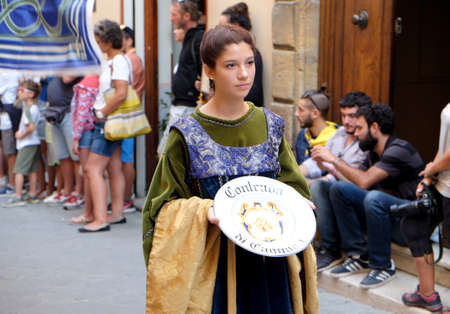 Bravio delle Botti, historical parade, Montepulciano, Tuscany, Italyのeditorial素材