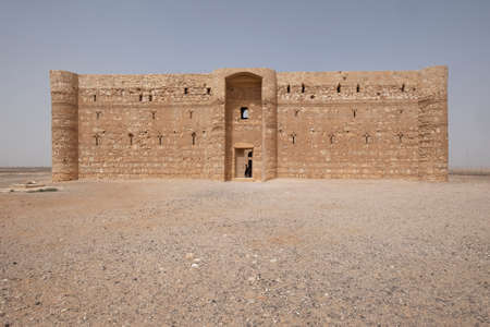 Qasr Amra, is a desert castle in present-day eastern Jordan. Also known as Quseir Amra or Qusayr Amra. Built in the 8th century by the Umayyad caliph Walid II. UNESCO World Heritage Site.のeditorial素材