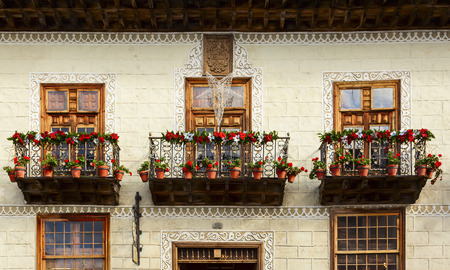 la orotava balcony in the island of tenerifeの写真素材