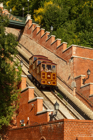 amazing budapest castle hill funicularのeditorial素材
