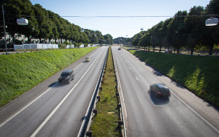 Cars, running in a sweden freeway