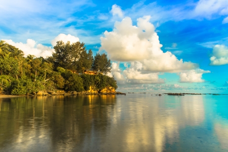 Tip of Borneo sunrise viewの写真素材