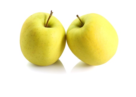 Apples on white backgroundの写真素材