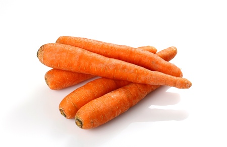 Fresh Carrot on white backgroundの写真素材