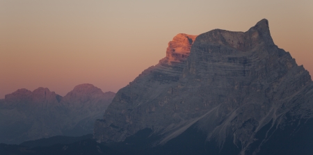Sunrise in Dolomites - Mount Pelmo area の写真素材