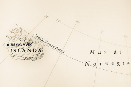Iceland mapの写真素材