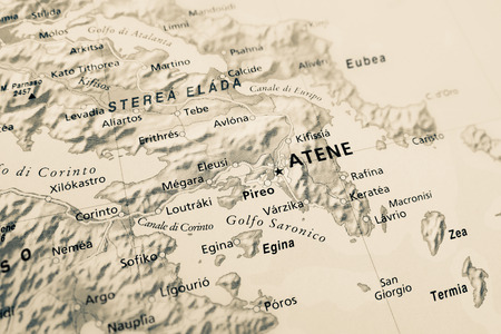 Greece mapの写真素材