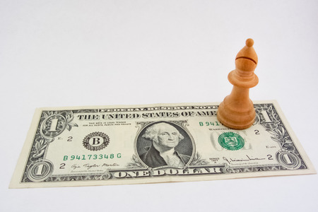 Light bishop on one US dollar bill