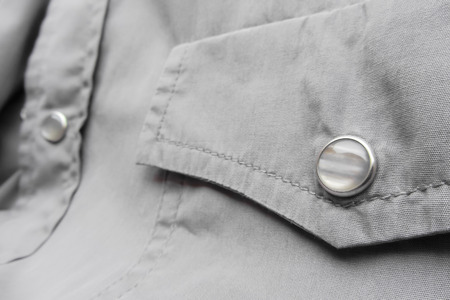 grey cotton shirt made in Italyの写真素材