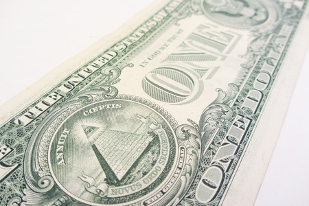 Details of a one dollar bill