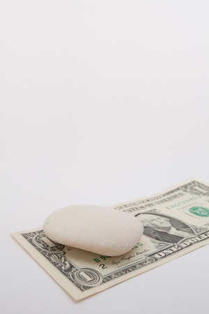 A stone over one dollar billの写真素材