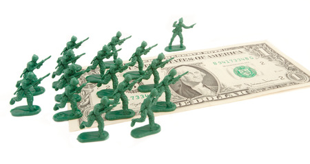 dollar attackの写真素材