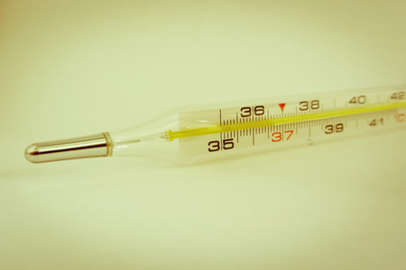 thermometer and fluの写真素材