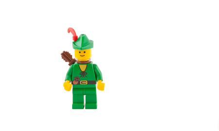 Venice, Italy - December 27, 2014 - Robin Hood as Lego figures from 80のeditorial素材