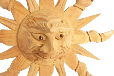 Popular wood sculpture from South Tyrol, Italyの写真素材