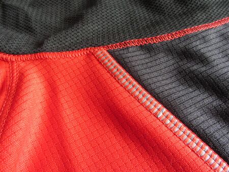 detail of a breathable sport clothesの写真素材