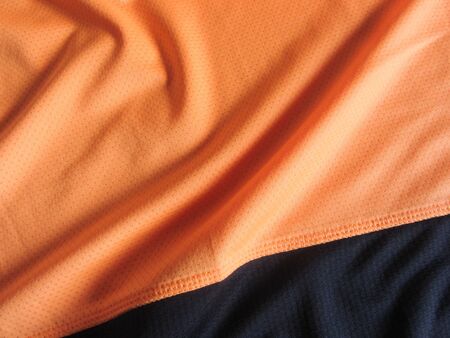 detail of a breathable sport clothesの写真素材