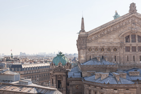 View of Paris Opera (Opera Garnier) from Galeries Lafayetteのeditorial素材