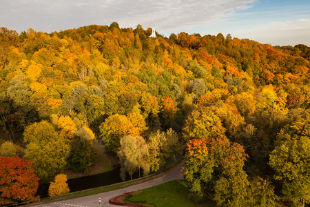 Vilnius in autumnの写真素材