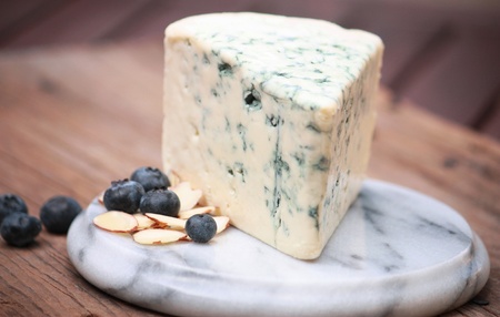 Bleu Cheese on Marble Platterの写真素材