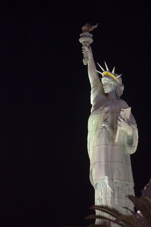 Las Vegas, Nevada, December 20, 2011, Statue of Liberty at New York New York Casino Hotelのeditorial素材