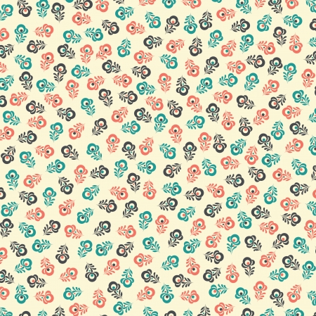 Floral Vintage Patternのイラスト素材