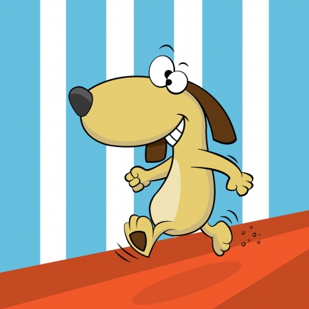 Vector Illustration of Cartoon Dogのイラスト素材