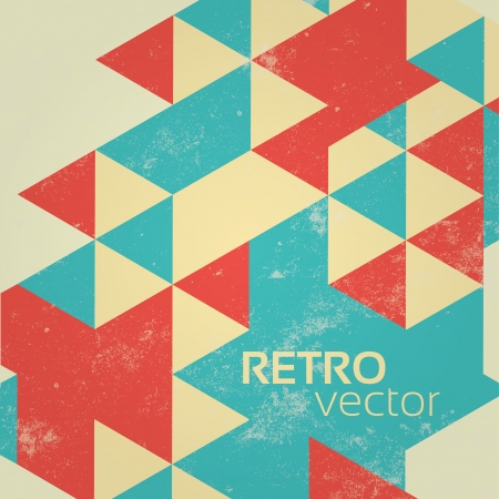 Retro Abstract Geometric Background Vintage Illustrationのイラスト素材
