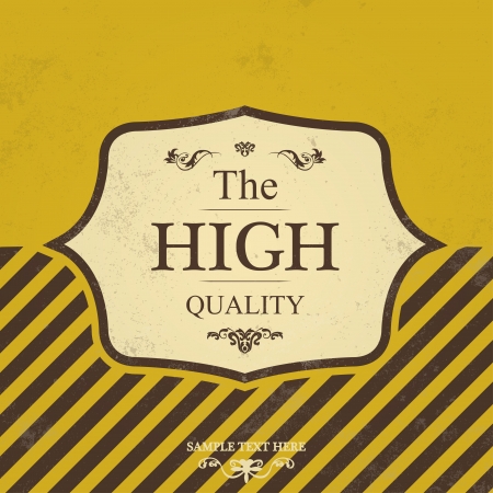 Vintage Label Design with Retro Backgroundのイラスト素材