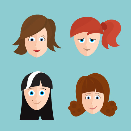 Girl Character Illustrationのイラスト素材