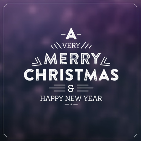 Christmas Typographic Background / Merry Christmasのイラスト素材