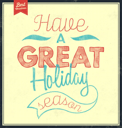 Christmas Typographic Background / Merry Christmasのイラスト素材