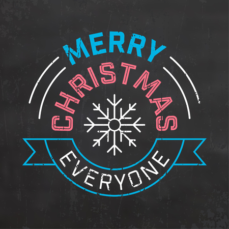 Typographic Christmas Design vectorのイラスト素材