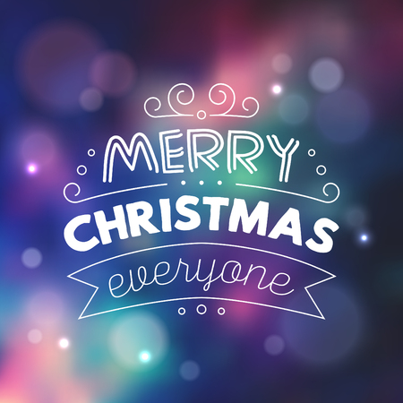Typographic Christmas Designのイラスト素材