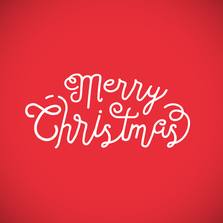 Typographic Christmas Design of Merry Christmasのイラスト素材