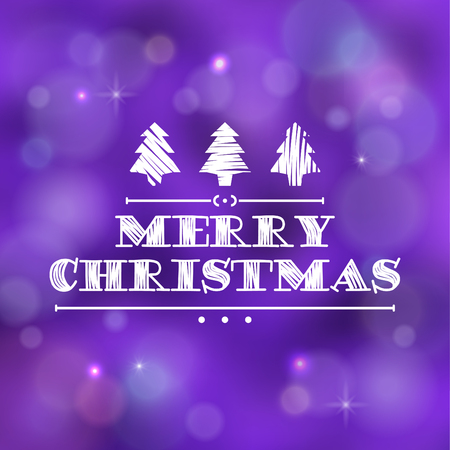 Typographic Christmas Design / Merry Christmas vector illustration.のイラスト素材