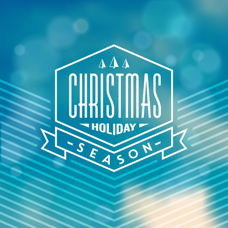Typographic holiday design.のイラスト素材