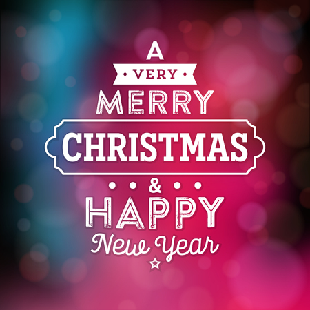 Typographic holiday design.のイラスト素材